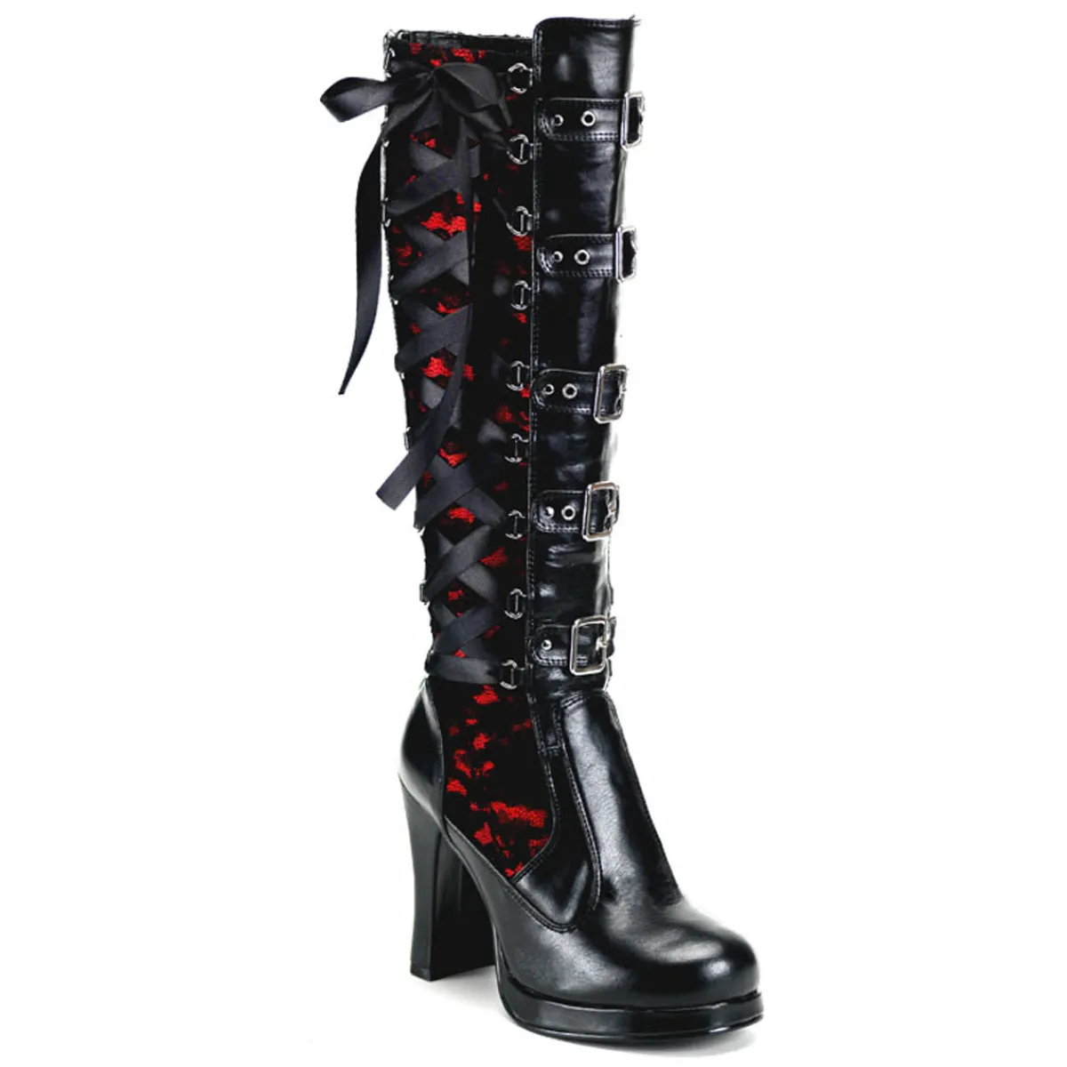 crypto_0-2.webp Best Sale Demonia Cult Crypto-106 Black-Red Vegan Leather