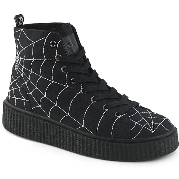 Flash Sale Demonia Cult Sneeker-250 Black Canvas