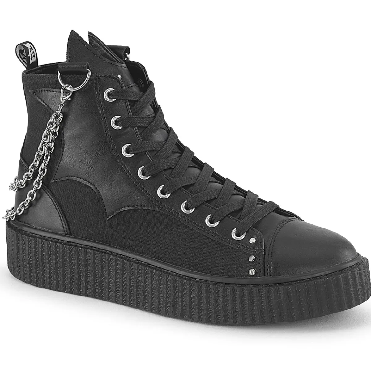 sneeker_0-7.webp Outlet Demonia Cult Sneeker-230 Black Canvas-Vegan Leather