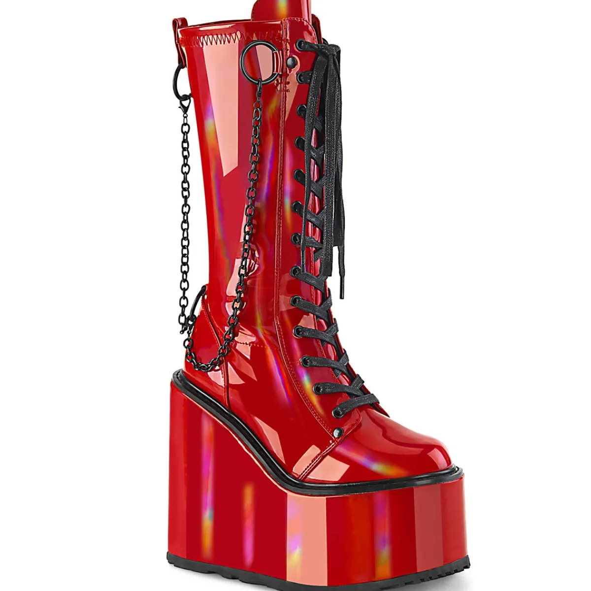swing_0-9.webp Best Sale Demonia Cult Swing-150 Red Holographic Stretch Patent