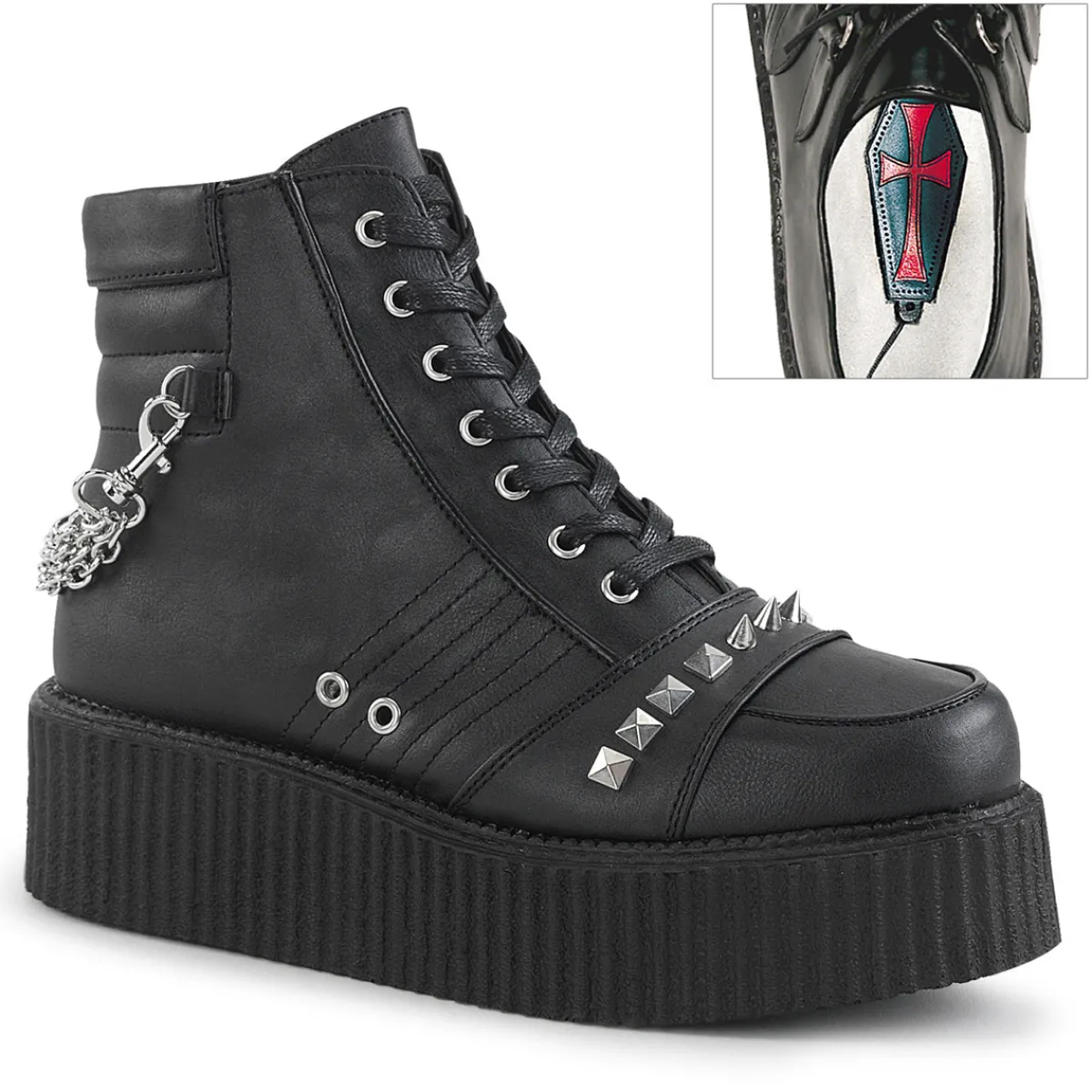 vcreeper_0-2.webp Online Demonia Cult V-Creeper-565 Black Vegan Leather